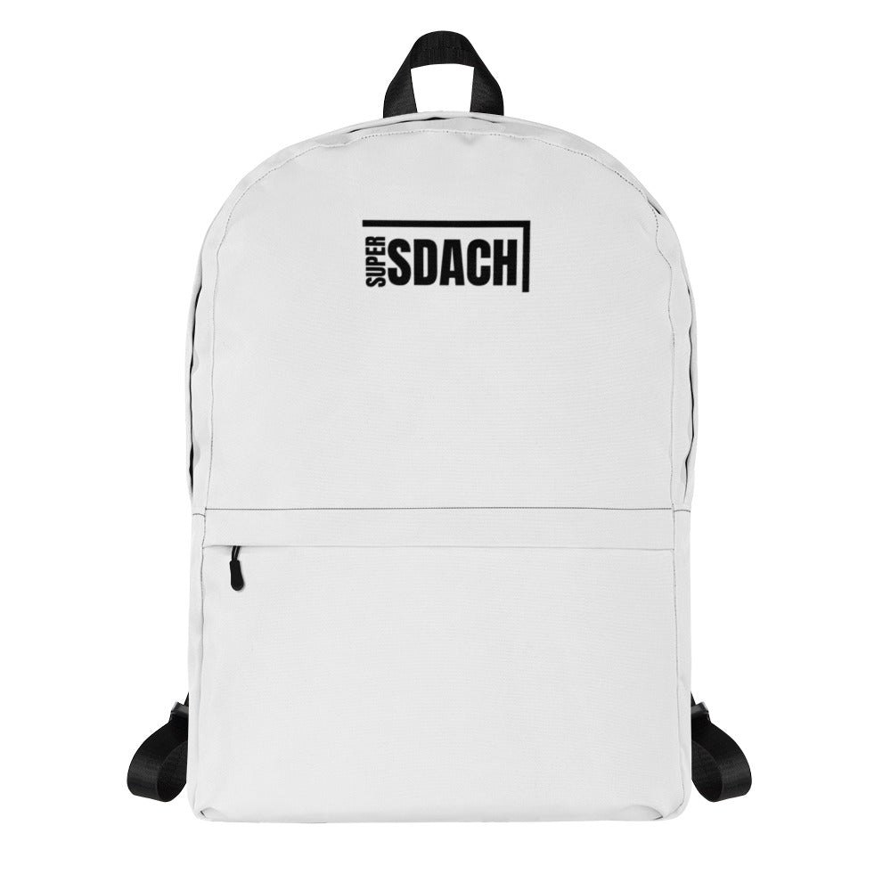 Backpack White With Logo