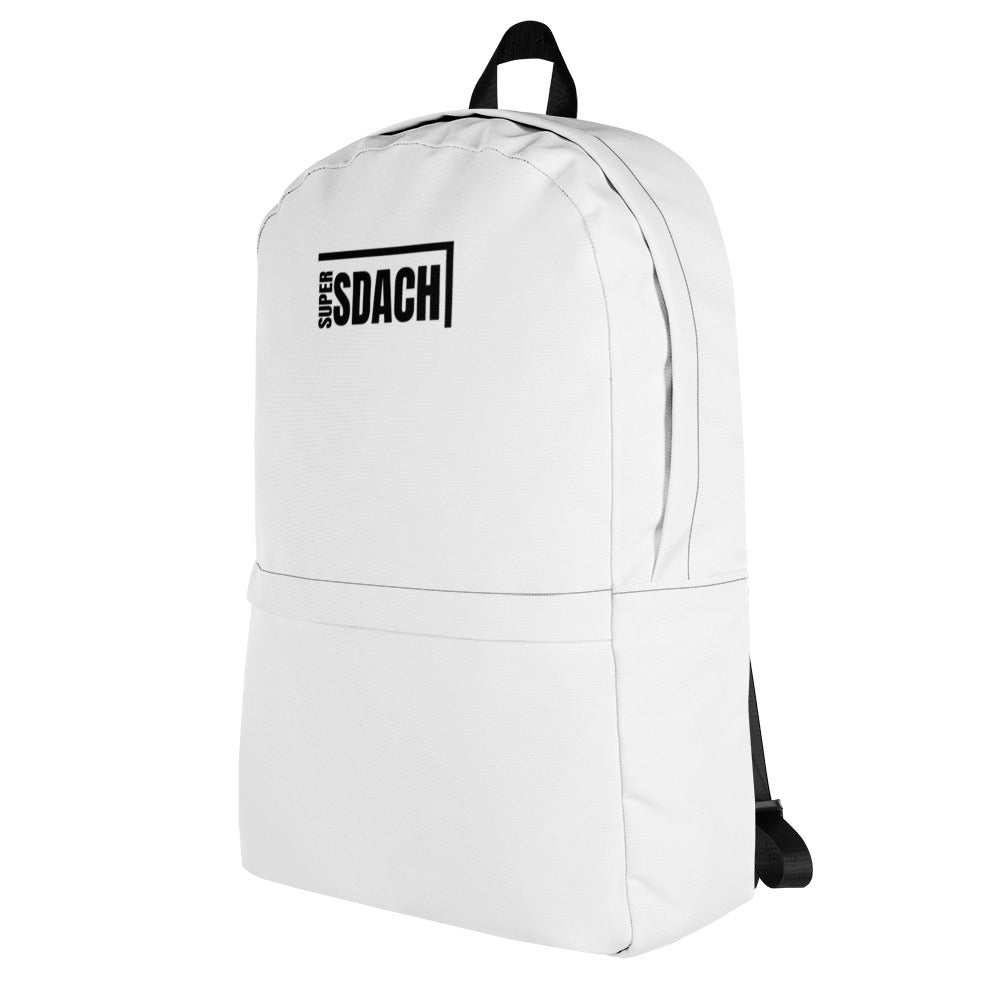 Backpack White With Logo