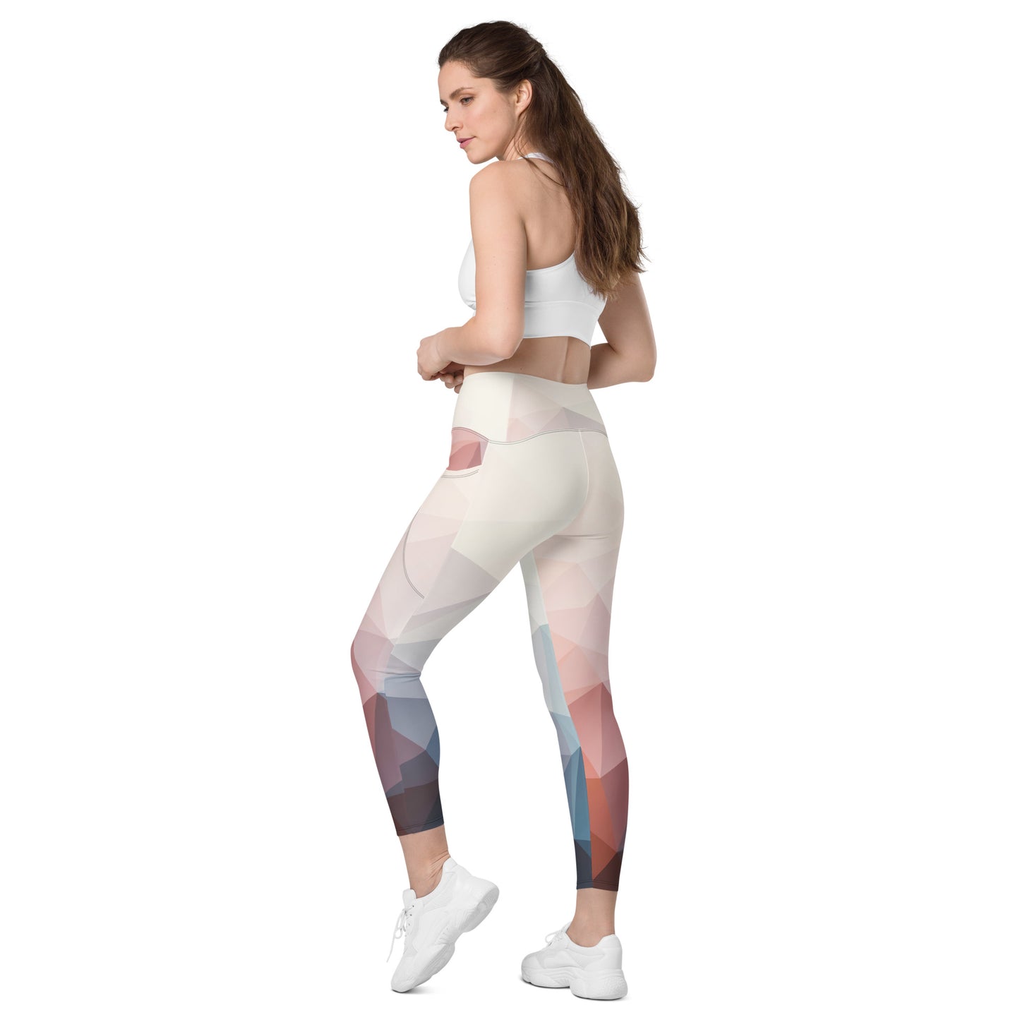 Crossover leggings with pockets