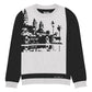 Knitted crew neck sweater