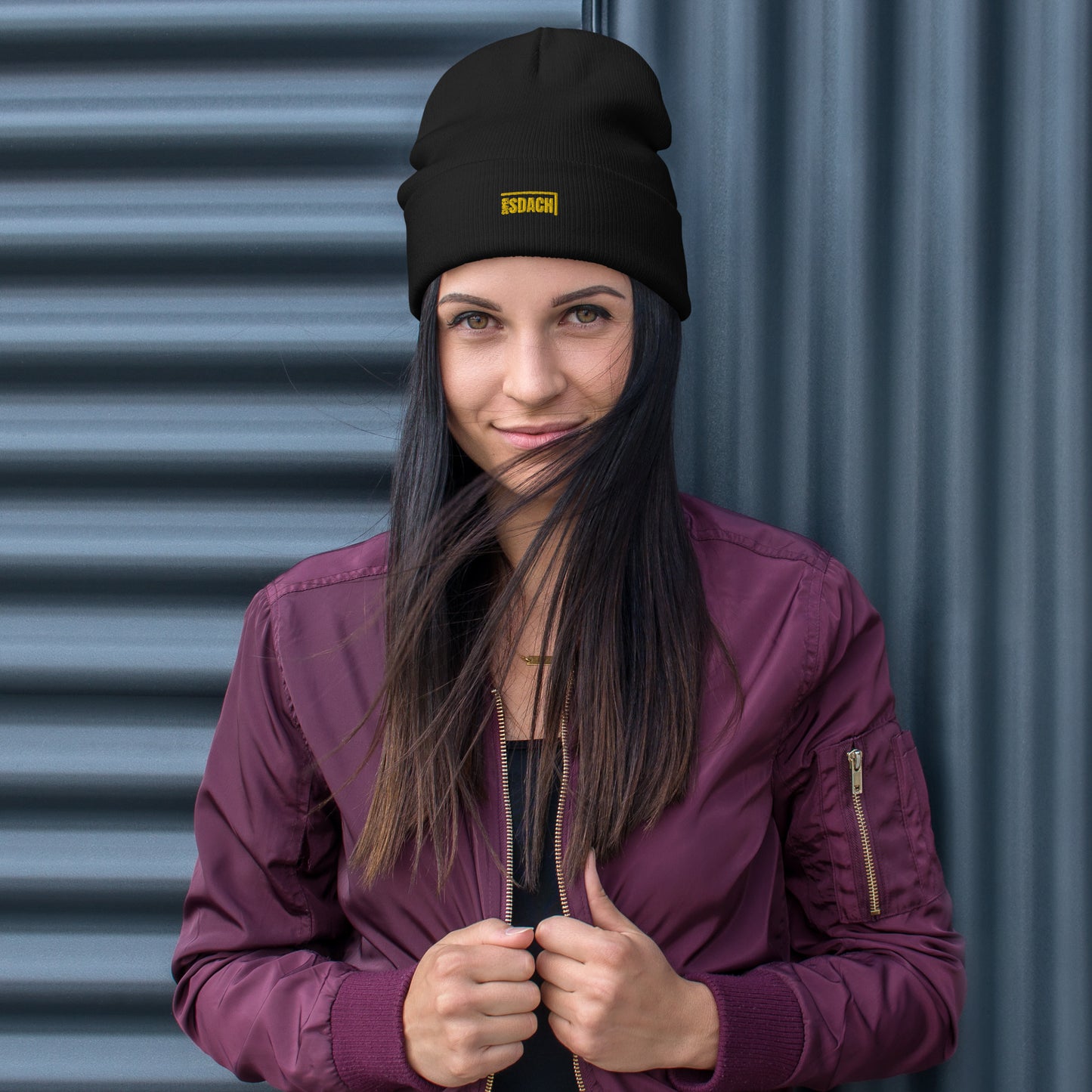 Black Beanie Gold Logo